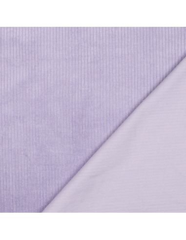 Corduroy cotton fabric - Lilac