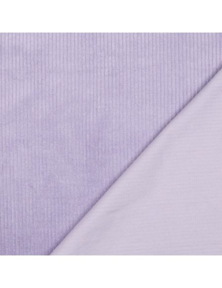 Corduroy cotton fabric - Lilac