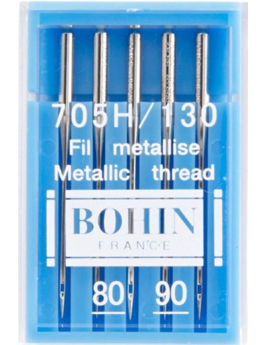 Metallic thread machine needles Bohin