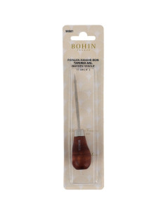 Pear-shaped wooden handle punch Bohin 2