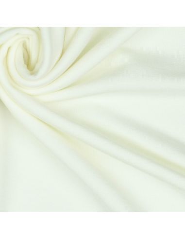 Off-white Tencel modal jersey fabric