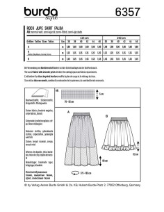 Skirt pattern - Burda 6357 2