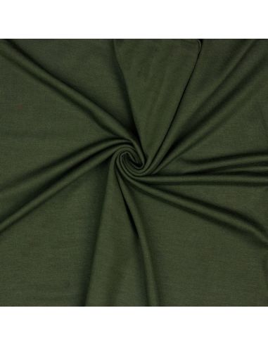 Dark green tencel modal jersey fabric