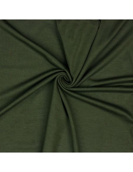 Dark green tencel modal jersey fabric