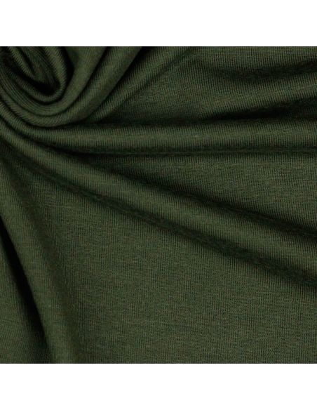 Dark green tencel modal jersey fabric