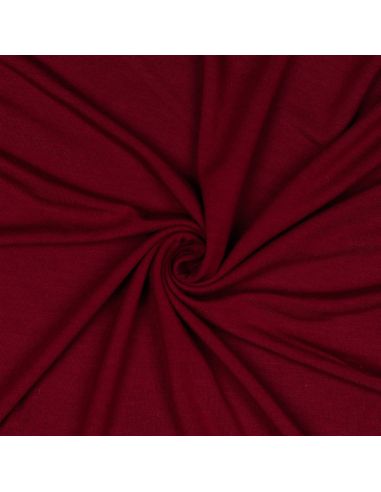 Dark red tencel modal jersey fabric