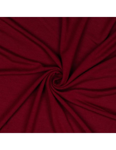 Dark red tencel modal jersey fabric