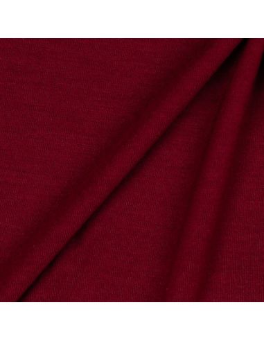 Dark red tencel modal jersey fabric