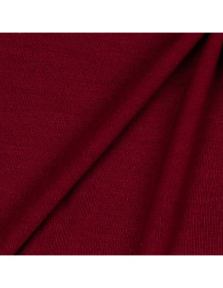 Dark red tencel modal jersey fabric