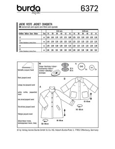 Jacket pattern - Burda 6372 2
