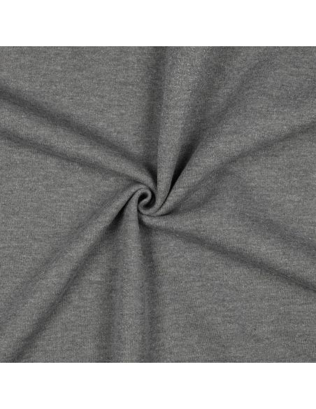 Glittery sweatshirt fabric - Dark gray
