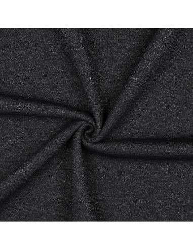 Glitter sweat fabric - Black