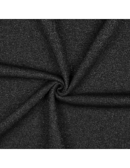 Glitter sweat fabric - Black