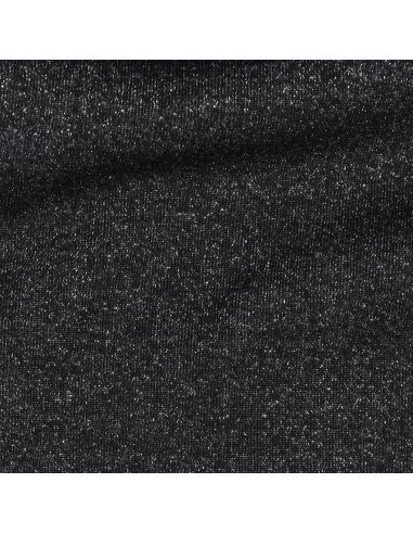 Glitter sweat fabric - Black