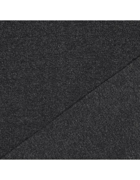 Glitter sweat fabric - Black
