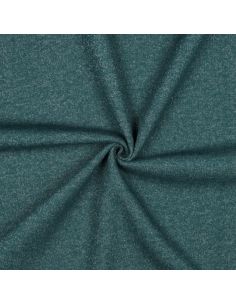 Glittery sweatshirt fabric - Petrol blue