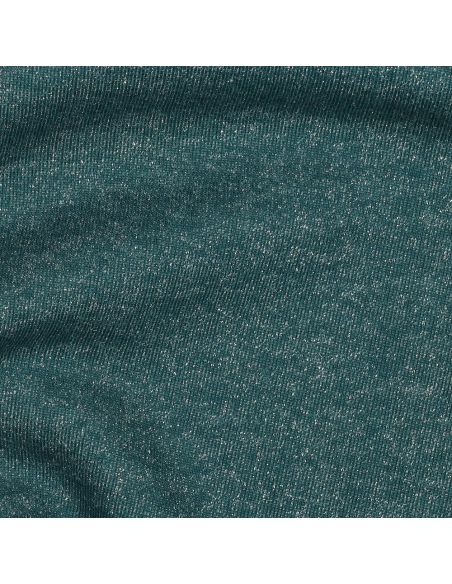 Glittery sweatshirt fabric - Petrol blue