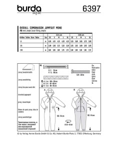 Pattern for jumpsuit - Burda 6397 2