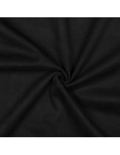 Stretch suede fabric - Black
