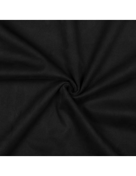 Stretch suede fabric - Black