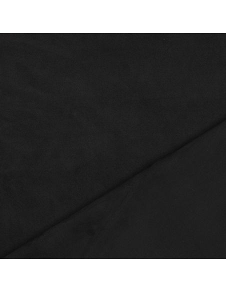 Stretch suede fabric - Black