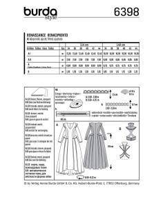Costume pattern - Burda 6398 2