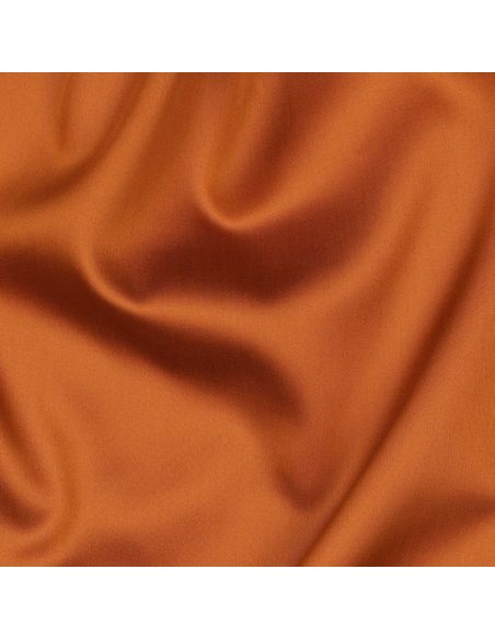 Cotton satin fabric - Brick
