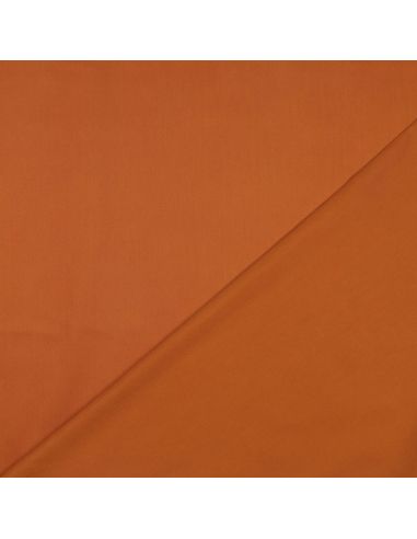 Cotton satin fabric - Brick