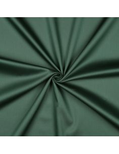 Dark green cotton satin fabric