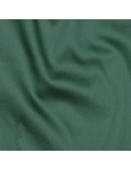 Dark green cotton satin fabric