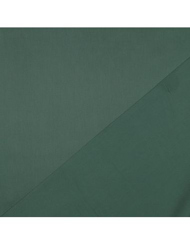 Dark green cotton satin fabric