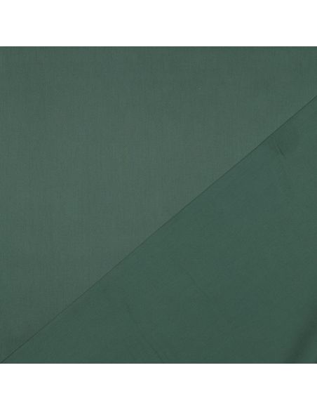 Dark green cotton satin fabric