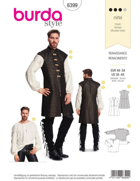 Costume pattern - Burda 6399