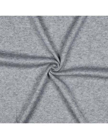 Mixed knit fabric - Navy blue