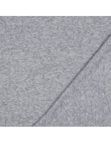Mixed knit fabric - Navy blue