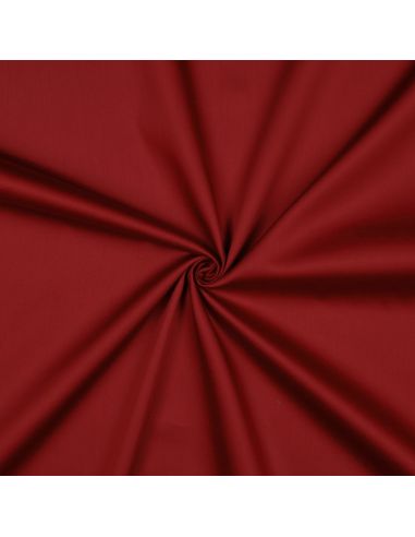 Dark red cotton satin fabric