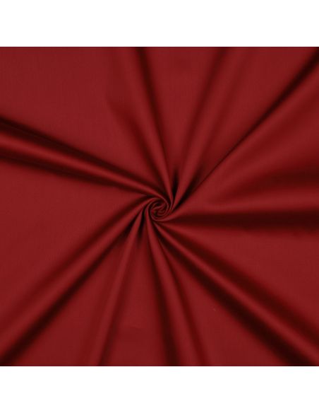 Dark red cotton satin fabric