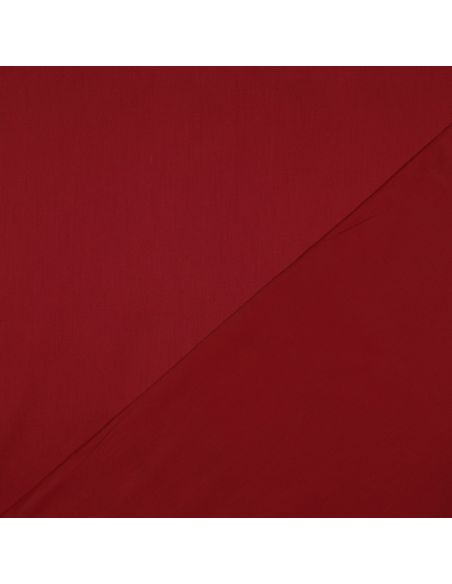 Dark red cotton satin fabric