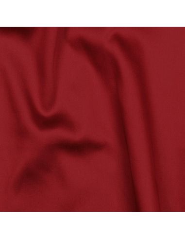 Dark red cotton satin fabric
