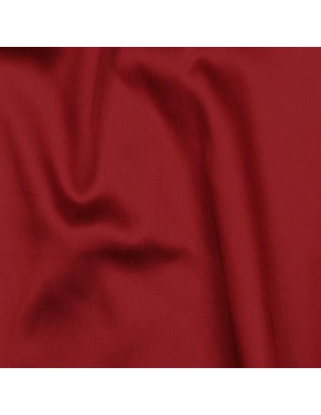 Dark red cotton satin fabric