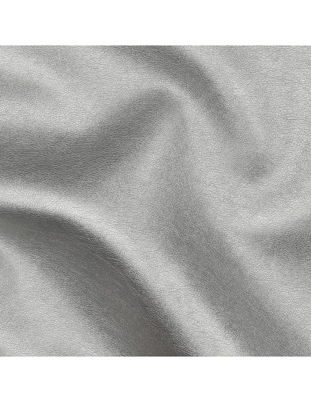 Faux fabric for clothing - Metallic silver