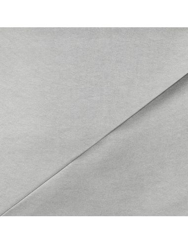 Faux fabric for clothing - Metallic silver