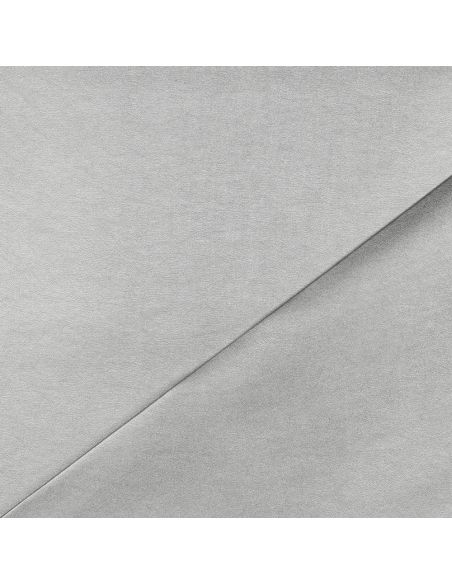 Faux fabric for clothing - Metallic silver