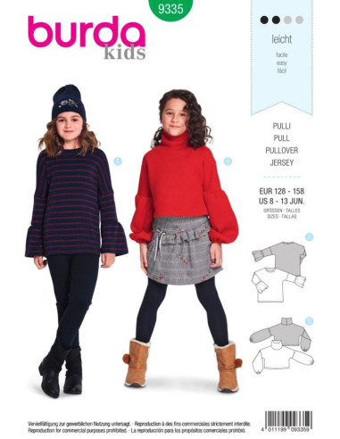 Sweater pattern - Burda 9335
