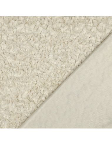 Faux fur fabric - Ecru