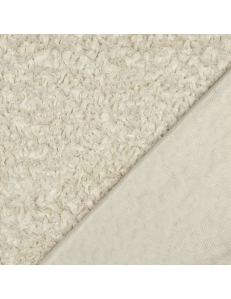 Faux fur fabric - Ecru