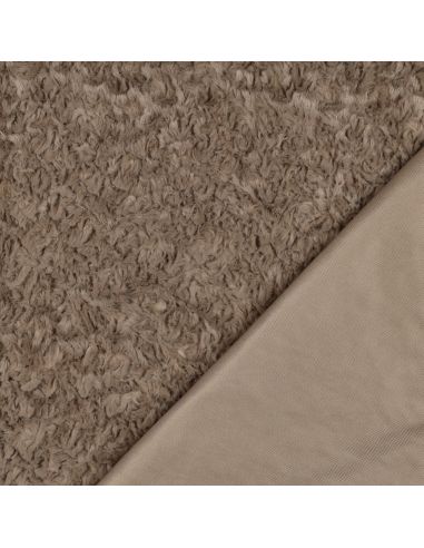 Faux fur fabric - Brown
