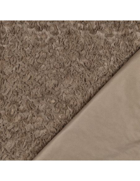 Faux fur fabric - Brown