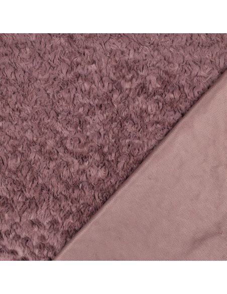 Faux fur fabric - Old pink
