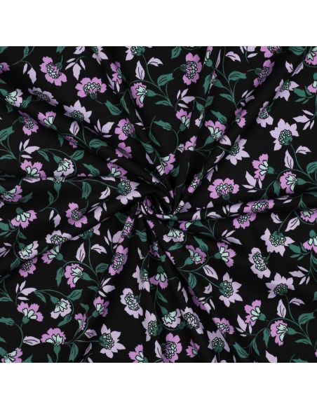 Heavy stretch viscose fabric Rosella - Black